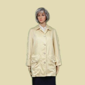MISTY HARBOR Vintage Any Weather Coat Size 8 ~ Pale Yellow